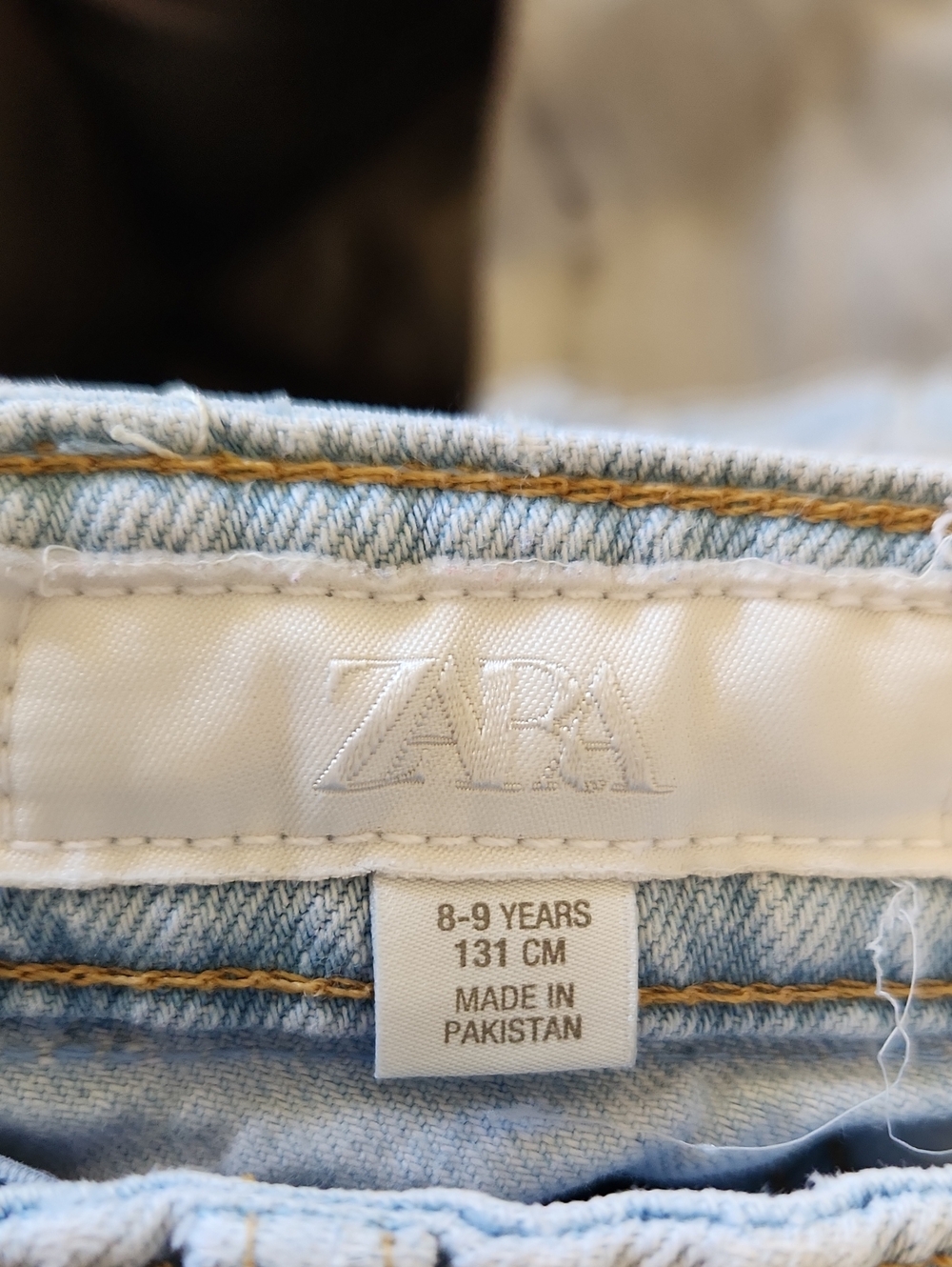 6 PAIRS Of GIRL Zara Blue (3), Black & Grey Kids Denim Jeans